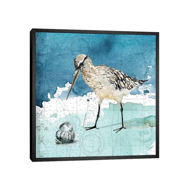 Bay Shore Sandpiper II Highland Dunes Size: 45.72cm H x 45.72cm W x 3.81cm D, Format: Black Framed on Productcaster.