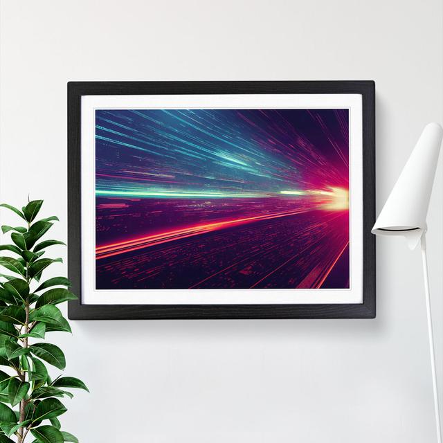 XH1022-6895X Phenomenal Modern Abstract Art - Single Picture Frame Print 17 Stories Size: 46cm H x 64cm W x 2cm D, Frame Colour: Black on Productcaster.