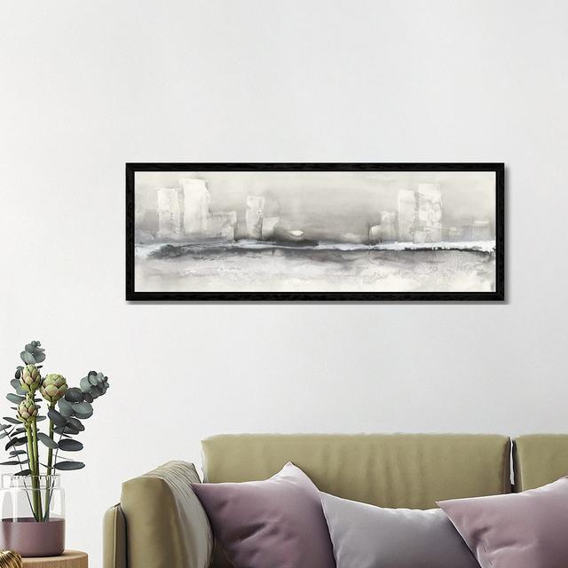 City Essence II - Print on Canvas Ebern Designs Size: 40.64cm H x 121.92cm W x 3.81cm D, Format: Black Framed on Productcaster.