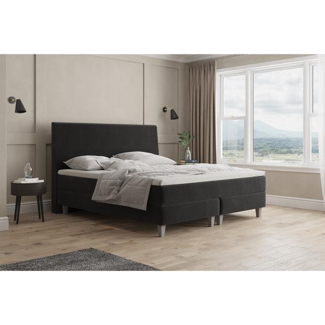 Echtes Boxspringbett Horstman mit Kaltschaum Topper ModernMoments Farbe: Grau, Härtegrad der Matratze: H4 - ab ca. 100 kg, Liegefläche: 160 x 200 cm on Productcaster.