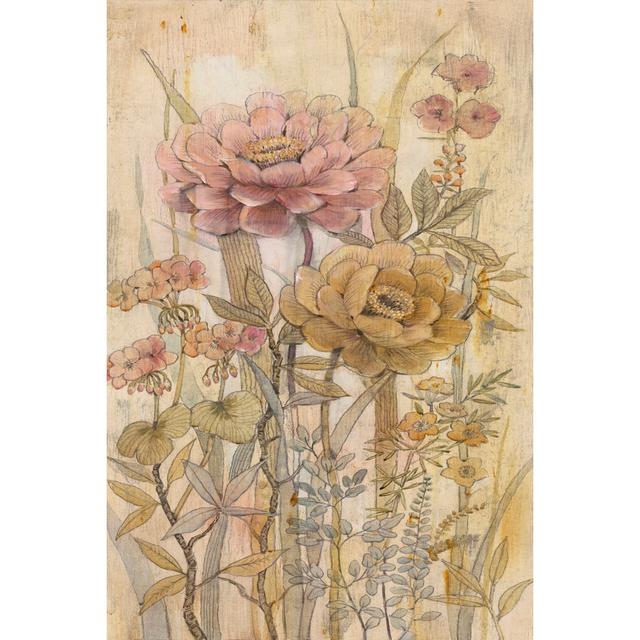 Floral Chinoiserie II by Timothy O' Toole - Wrapped Canvas Art Prints August Grove Size: 91cm H x 61cm W on Productcaster.