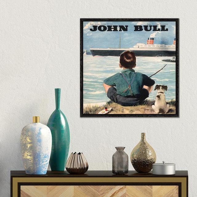 1946 John Bull Magazine Cover by The Advertising Archives - Gallery-Wrapped Canvas Giclée on Canvas Longshore Tides Format: Black Framed, Size: 45.72c on Productcaster.