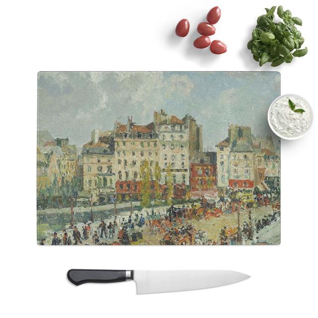 The Pont Neuf by Camille Pissarro Chopping Board East Urban Home Size: 0.4cm H x 20cm W x 28.5cm L on Productcaster.