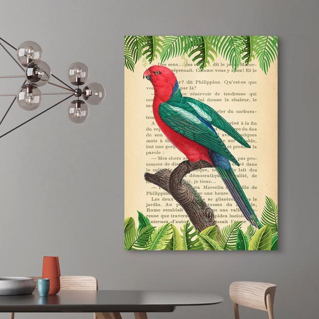 The Australian King Parrot, After Levaillant by Stef Lamanche - Wrapped Canvas Print 17 Stories Size: 80cm H x 60cm W x 4cm D on Productcaster.