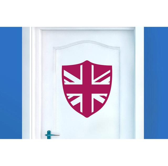 British Shield Door Room Wall Sticker East Urban Home Colour: Violet on Productcaster.