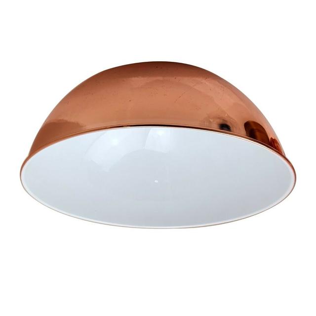 Retro Modern 30cm Metal Bowl Lamp Shade George Oliver Colour: Rose Gold on Productcaster.