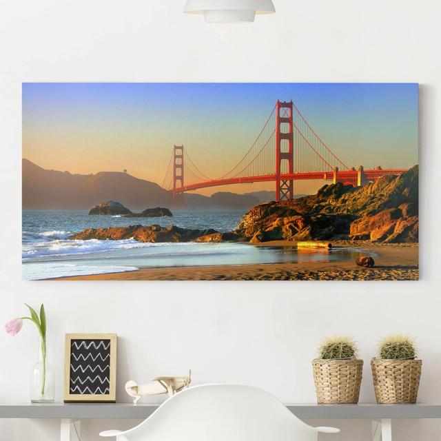 Baker Beach - Wrapped Canvas Photograph Ebern Designs Format: Canvas 260g/m², Size: 40cm H x 80cm W on Productcaster.