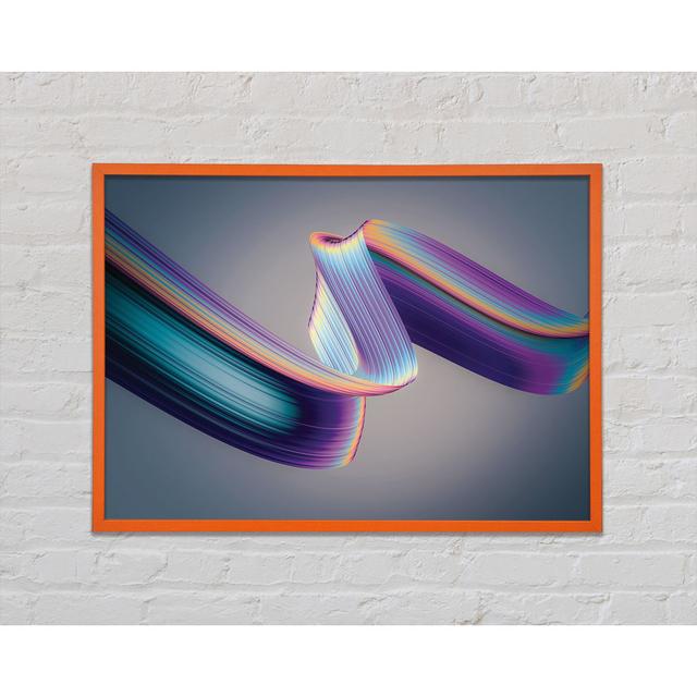 Neon Coloured Ribbon - Single Picture Frame Art Prints Ivy Bronx Size: 29.7cm H x 42cm W x 2cm D on Productcaster.