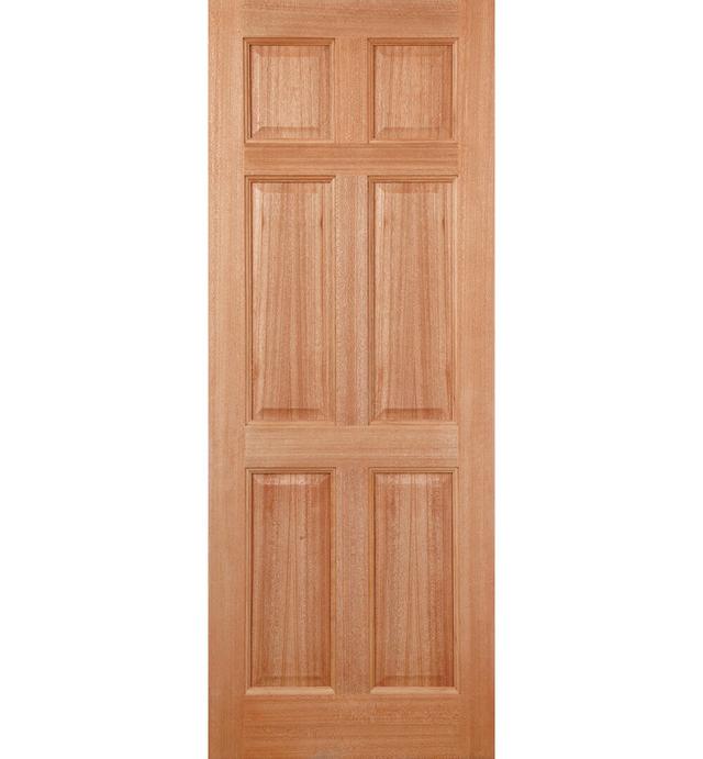 Colonial 6P Hardwood External Door LPD Doors Door Size: 213.5 cm H x 91.5 cm W x 4.4 cm D on Productcaster.