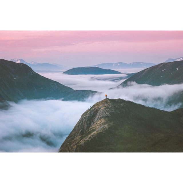 Mountain Clouds by Everste - Wrapped Canvas Print Alpen Home Size: 20cm H x 30cm W on Productcaster.