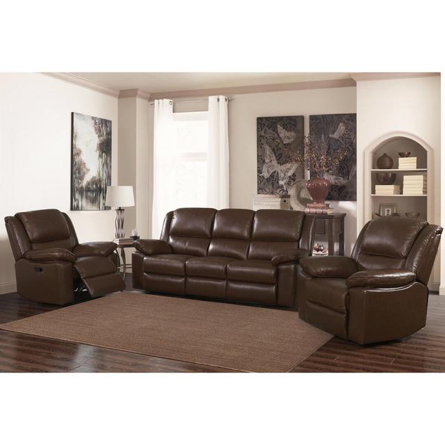 Colegrove Faux Leather Recliner Ophelia & Co. Upholstery: Brown on Productcaster.