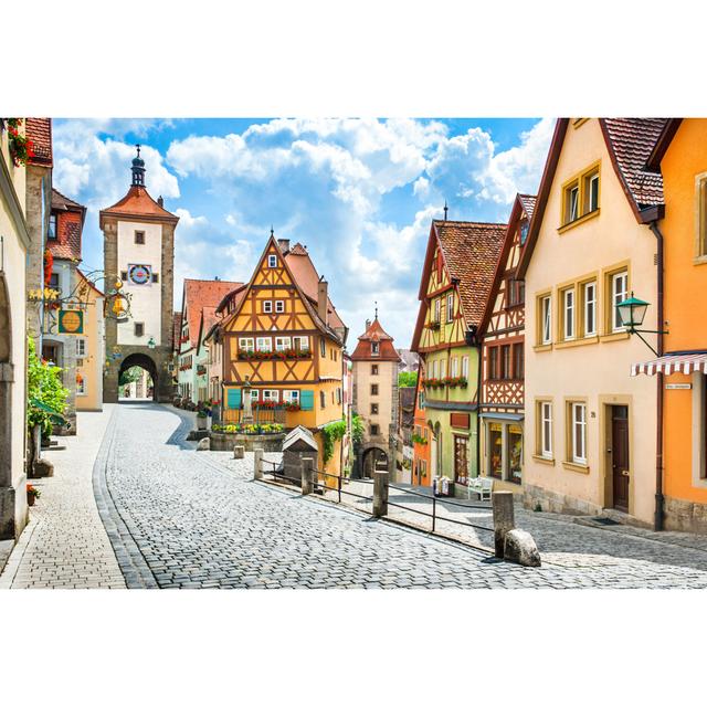 Rothenburg, Germany by Bluejayphoto - Wrapped Canvas Print Marlow Home Co. Size: 30cm H x 46cm W on Productcaster.