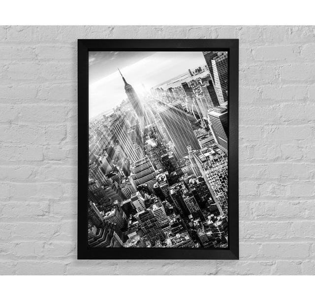 Sun Beams Through The Empire State Building - Print Bright Star Size: 118.9cm H x 84.1cm W x 3.4cm D on Productcaster.