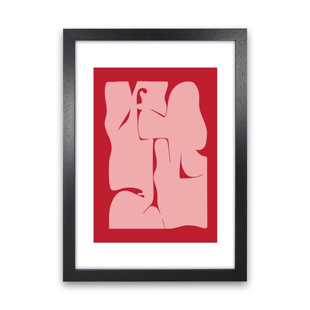 Abstract - Graphic Art Print on Paper 17 Stories Frame Option: Black Framed, Size: 42cm H x 29.7cm W x 3cm D on Productcaster.