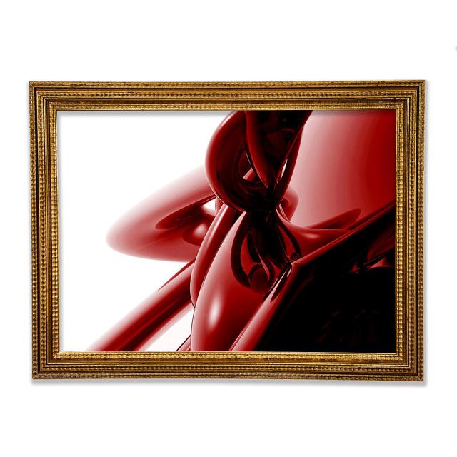 Liquid red gerahmter druck Perspections Größe: 84,1cm H x 118,9cm B x 3cm T on Productcaster.