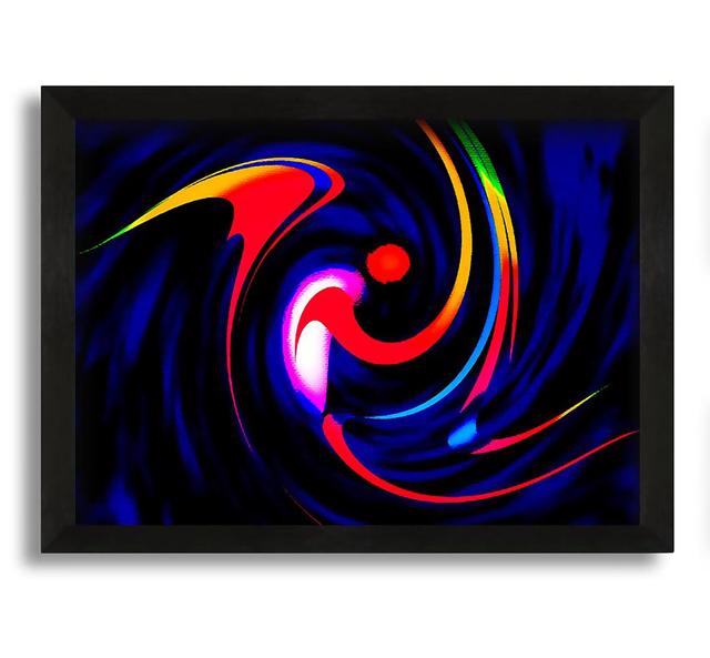 Dancing Colours - Picture Frame Graphic Art on Canvas Ivy Bronx Size: 30cm H x 42cm W x 10cm D on Productcaster.