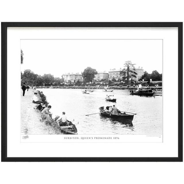 Surbiton, Queen's Promenade 1896 by Francis Frith - Single Picture Frame Print The Francis Frith Collection Size: 60cm H x 80cm W x 2.3cm D on Productcaster.