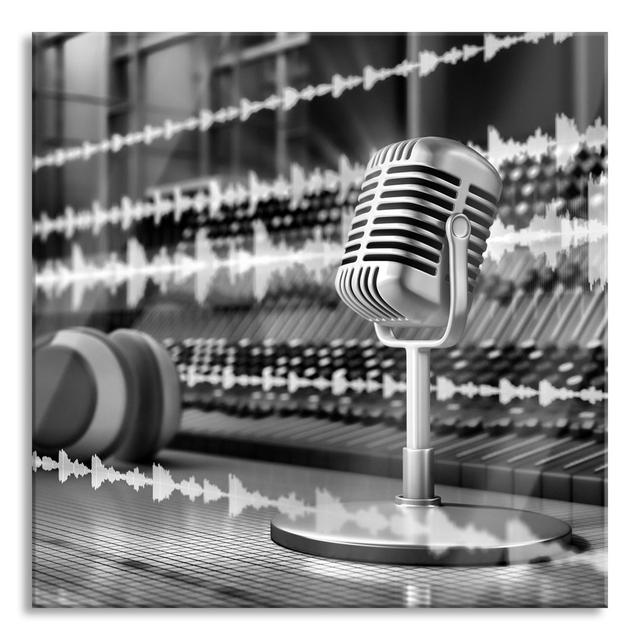 Music Studio - Unframed Photograph on Glass Brayden Studio Size: 60cm H x 60cm W x 0.4cm D on Productcaster.