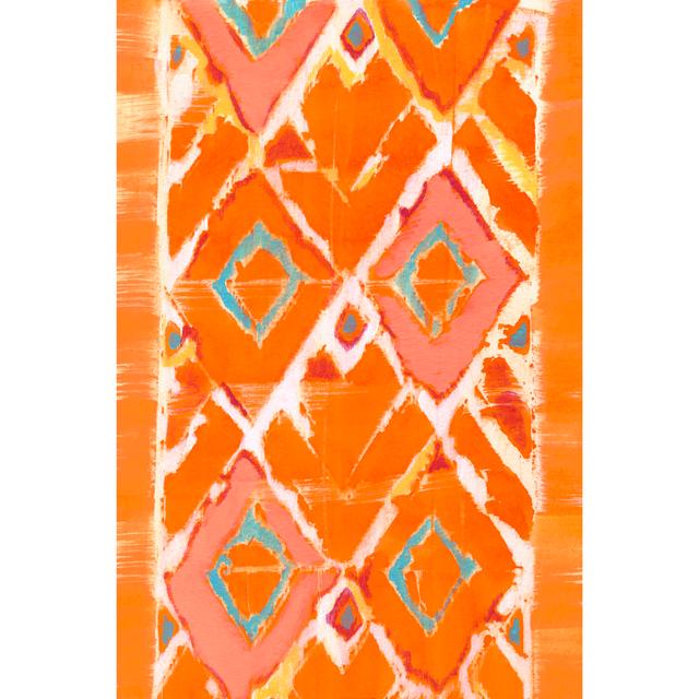 Orange Tribal II by Jodi Fuchs - Wrapped Canvas Painting Latitude Vive Size: 46cm H x 30cm W x 3.8cm D on Productcaster.