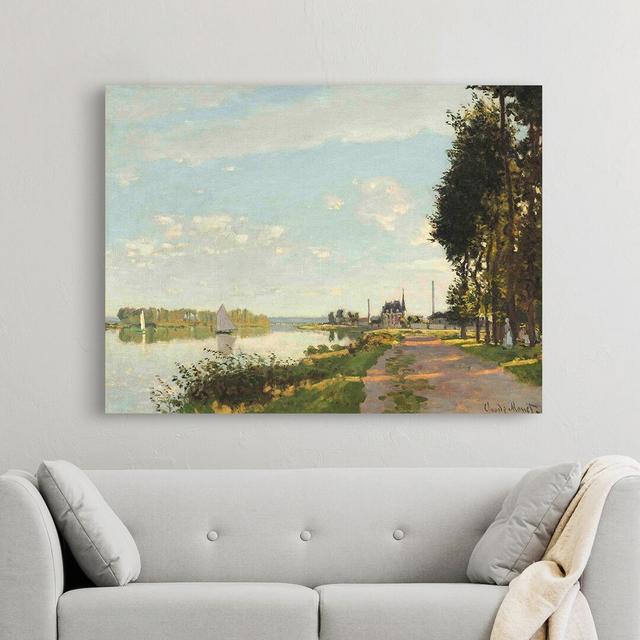 Leinwandbild Argenteuil von Claude Monet Rosalind Wheeler Größe: 70 cm H x 100 cm B x 4 cm T on Productcaster.