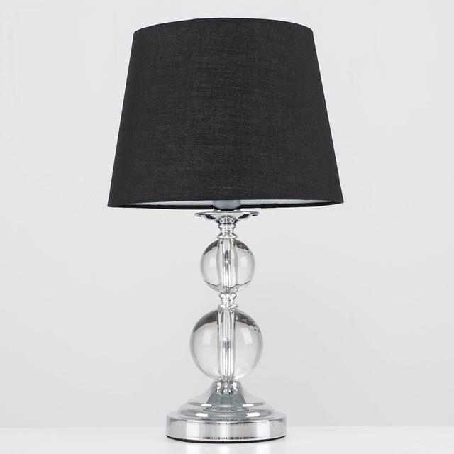 Feist 44.5Cm Clear Table Lamp Fairmont Park Bulb: LED Bulb, Shade Colour: Black on Productcaster.