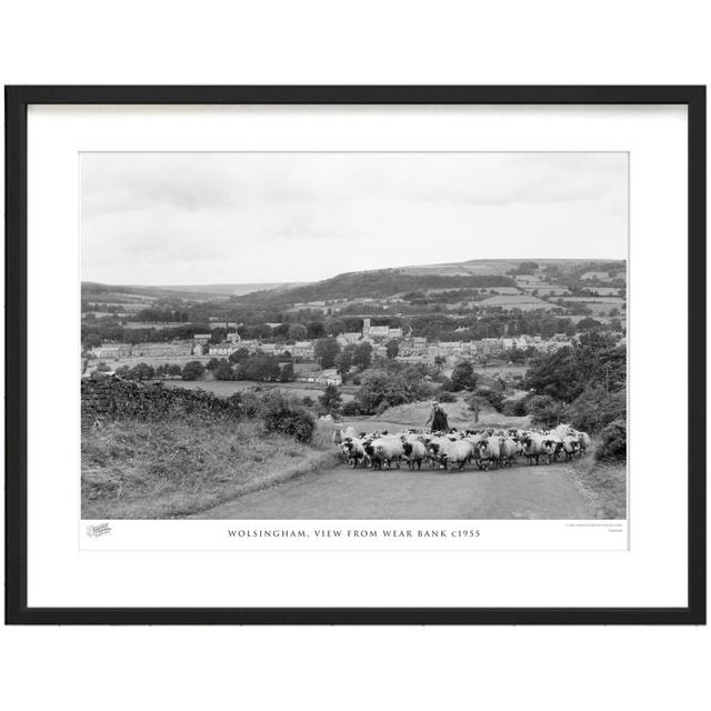 Wolsingham, View From Wear Bank C1955 by Francis Frith - Single Picture Frame Print The Francis Frith Collection Size: 45cm H x 60cm W x 2.3cm D on Productcaster.