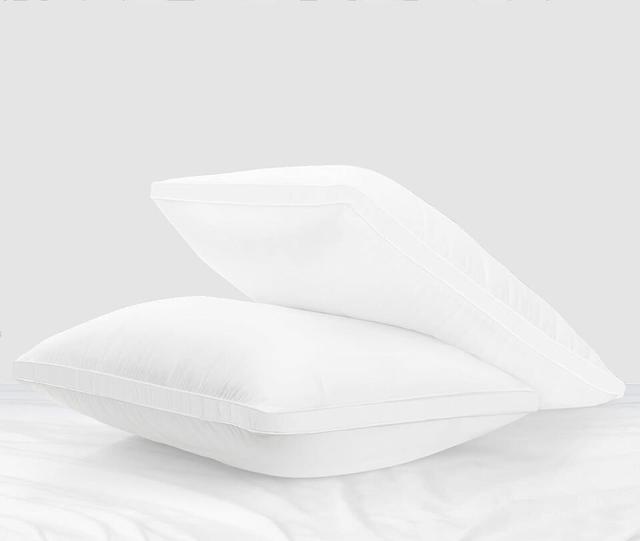 Polyester L75 x W50cm Extra Plush Support Pillow (Set of 2) CB CASABELLA Colour: White on Productcaster.