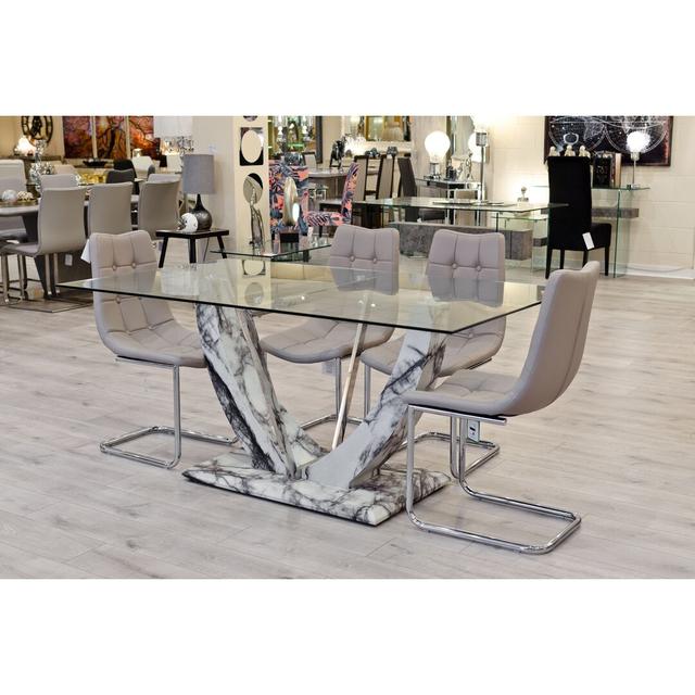 Eunice Dining Set with 6 Chairs (Set of 2) Ebern Designs on Productcaster.