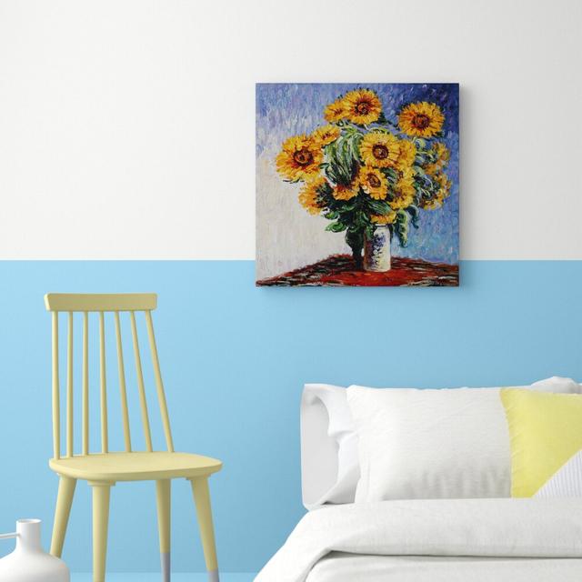 Leinwandbild Sonnenblumen von Vincent van Gogh ClassicLiving Größe: 66,04 cm H x 66,04 cm B x 3,81 cm T on Productcaster.