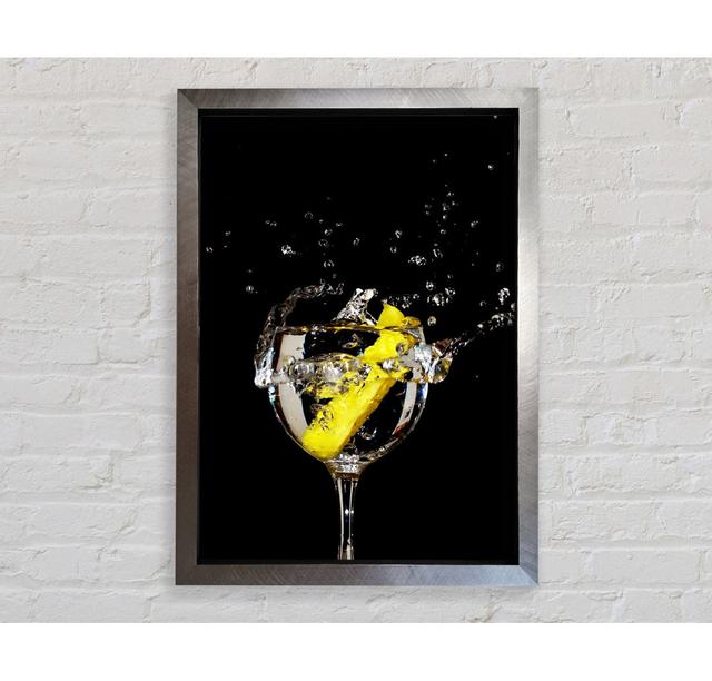 Gin And Tonic Lemon Splash - Print Bright Star Size: 42cm H x 59.7cm W x 3.4cm D on Productcaster.