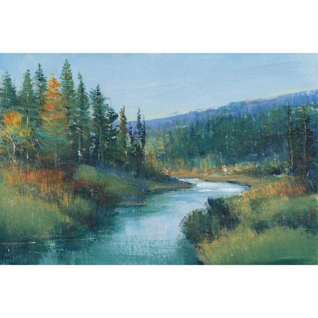 Trout Stream I - Wrapped Canvas Painting Union Rustic Size: 81cm H x 122cm W x 3.8cm D on Productcaster.