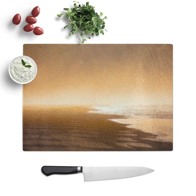 Glass Golden Beach in Iceland Chopping Board East Urban Home Size: 39 cm W x 28.5 cm L on Productcaster.