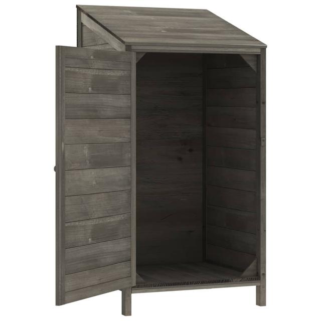 Kerwin 5 ft. W x 4 ft. D Solid Wood Shiplap Pent Garden Shed Natur Pur Colour: Anthracite on Productcaster.