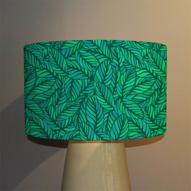 Leaves 40cm Canvas Drum Lamp Shade East Urban Home on Productcaster.