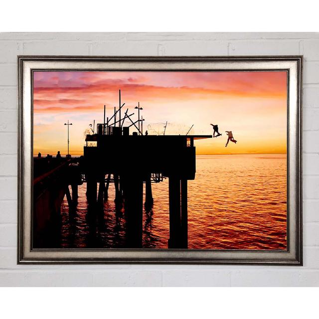 The Lords Of Dog Town Skateboards Pier - Single Picture Frame Art Prints Highland Dunes Size: 42cm H x 59.7cm W x 1.5cm D on Productcaster.