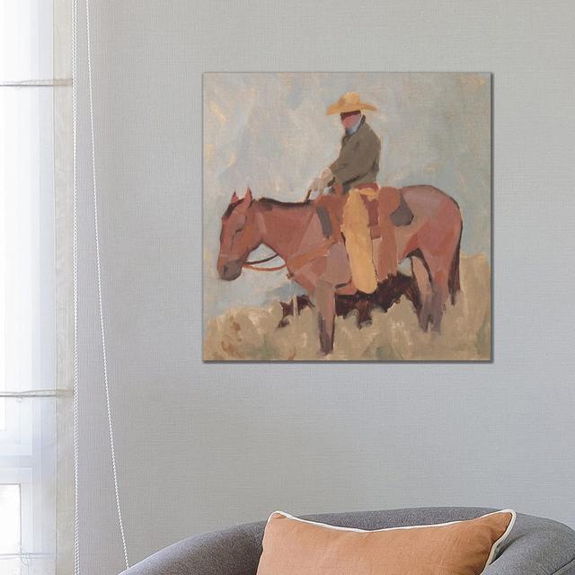 Ranch Hand II by Jacob Green - Wrapped Canvas Painting Natur Pur Size: 66.04cm H x 66.04cm W x 3.81cm D on Productcaster.