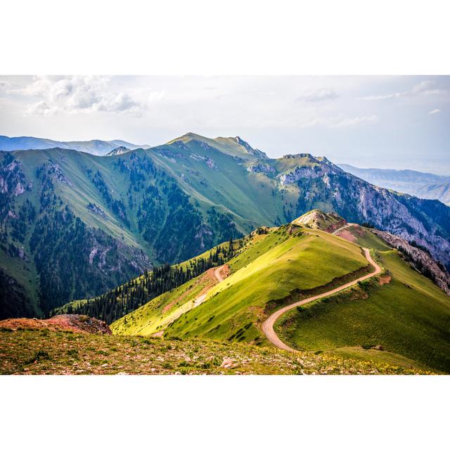 Mountain Road by Leningrad1975 - Wrapped Canvas Photograph Alpen Home Size: 61cm H x 91cm W on Productcaster.