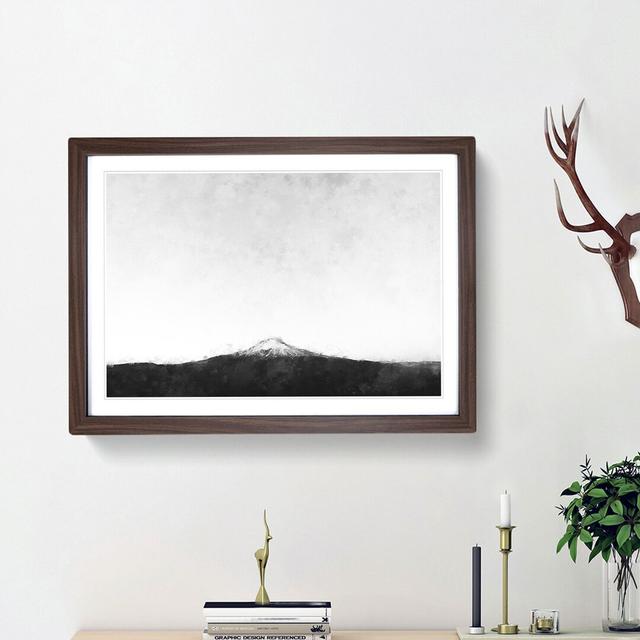 Mount Hood in Oregon - Picture Frame Painting Print East Urban Home Size: 33cm H x 45cm W x 2cm D, Frame Option: Walnut Framed on Productcaster.