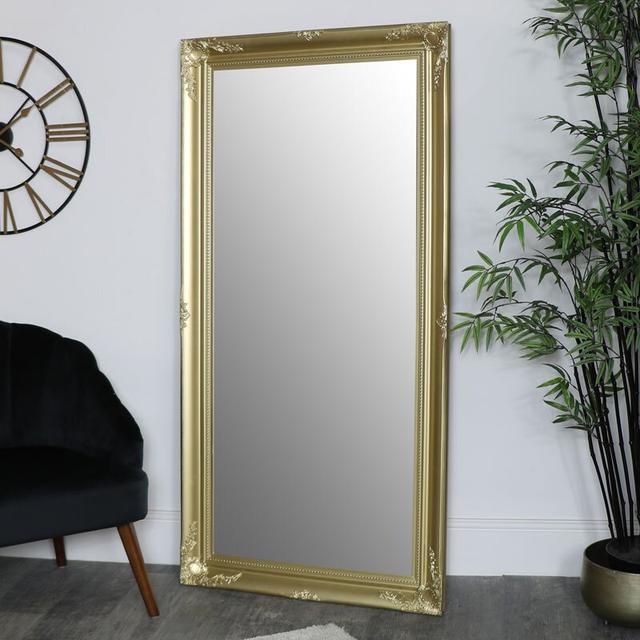 Large Gold Ornate Wall/Floor Mirror 158Cm X 78Cm Mercer41 on Productcaster.