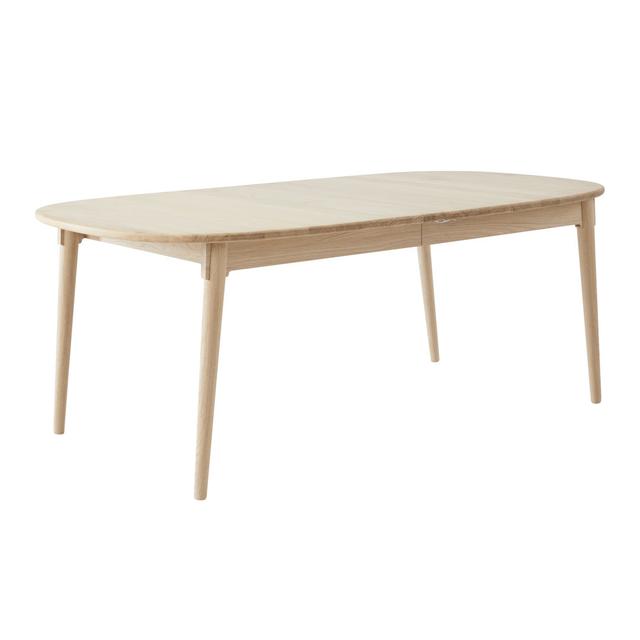 Findahl Miro Extendable Solid Wood Dining Table L:184 x W: 106 cm (excl. leaves) Hammel Furniture Colour: Oak/Soap on Productcaster.