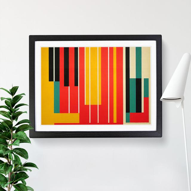 Modern Bauhaus Art Vol.5 Abstract - Picture Frame Graphic Art 17 Stories Frame Colour: Black, Size: 46cm H x 64cm W on Productcaster.