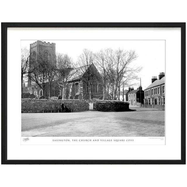 Easington, The Church And Village Square C1955 by Francis Frith - Single Picture Frame Print The Francis Frith Collection Size: 40cm H x 50cm W x 2.3c on Productcaster.