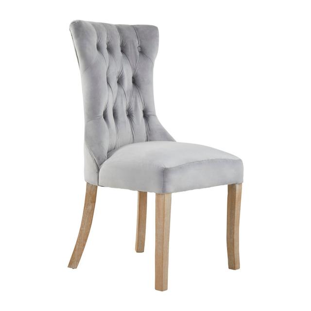 Otsego Upholstered Dining Chair Rosdorf Park Upholstery Colour: Grey on Productcaster.