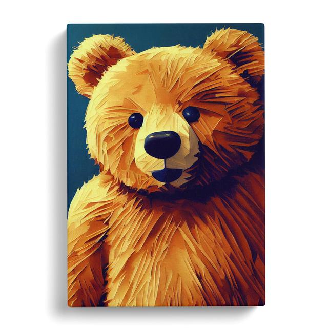 Teddy Bear - Wrapped Canvas Graphic Art Harriet Bee Size: 60cm H x 40cm W x 3cm D on Productcaster.