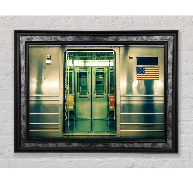 Subway Train - Single Picture Frame Art Prints Ebern Designs Size: 21cm H x 42cm W x 8cm D on Productcaster.