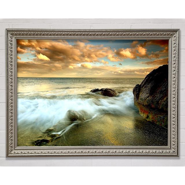 Beach Flow - Single Picture Frame Art Prints Bright Star Size: 21cm H x 29.7cm W on Productcaster.