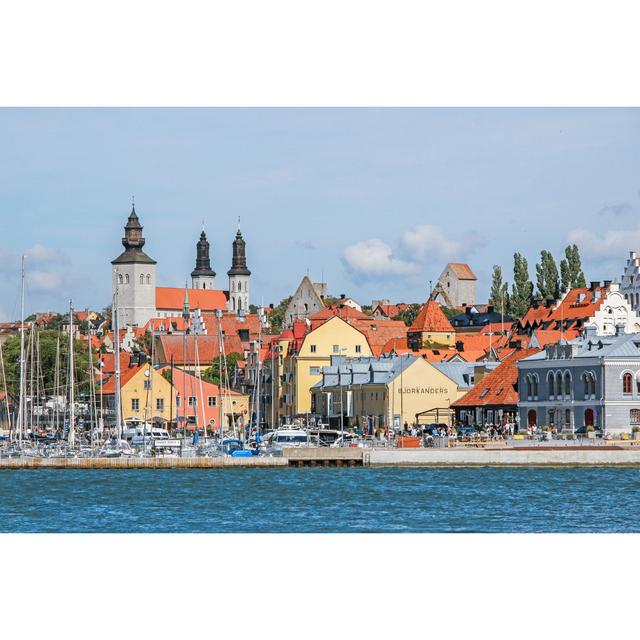 Visby from Harbor by Cceliaphoto - Wrapped Canvas Photograph 17 Stories Size: 20cm H x 30cm W on Productcaster.