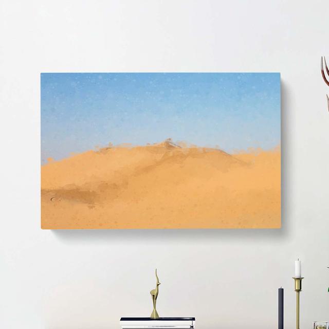 Sand Dunes in Southern California in Abstract - Wrapped Canvas Painting Print East Urban Home Size: 40cm H x 60cm W x 3cm D on Productcaster.