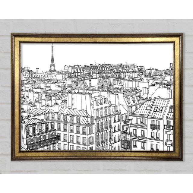 Eiffel Tower France 14 Framed Print Ophelia & Co. Size: 84.1cm H x 118.9cm W x 1.5cm D on Productcaster.