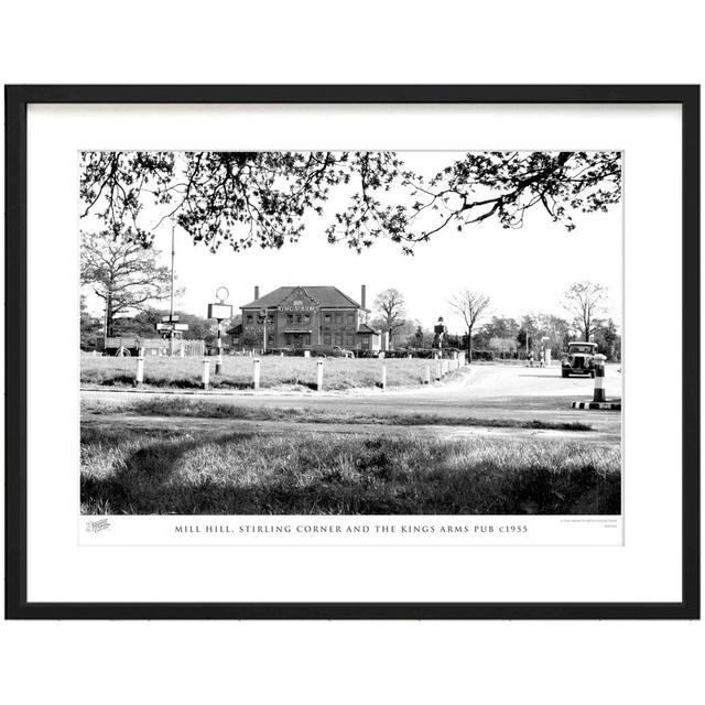 Mill Hill, Stirling Corner And The Kings Arms Pub C1955 by Francis Frith - Single Picture Frame Print The Francis Frith Collection Size: 45cm H x 60cm on Productcaster.